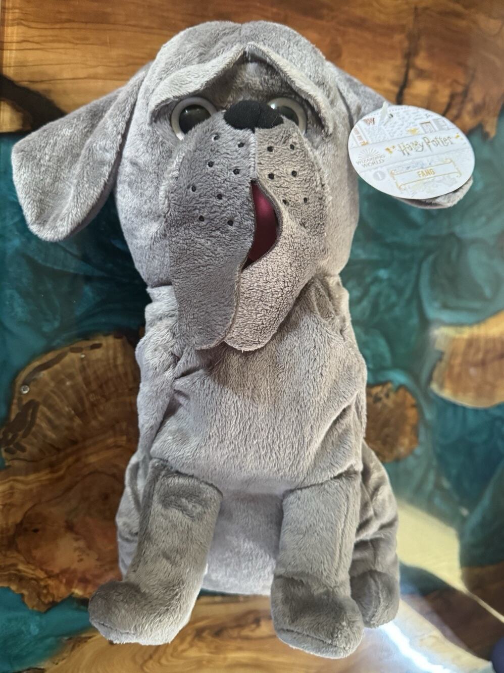 NEW Harry Potter Fang The Dog Plush Gray Just Play 2021